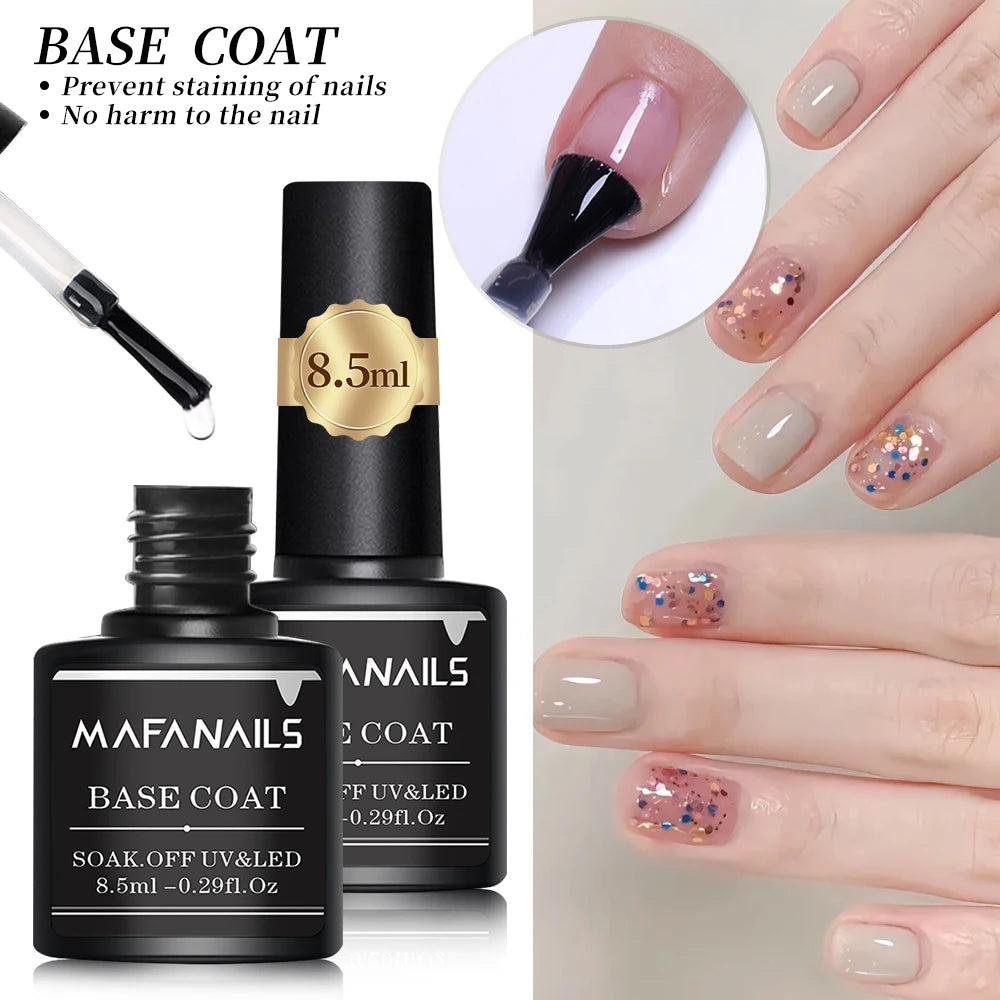 1bottle Matte Gel Top Coat - 8.5ML No Wipe Matte Top Coat UV Soak Off Nail Lamp Polish Finish Long Lasting Matte Nail Gel Polish