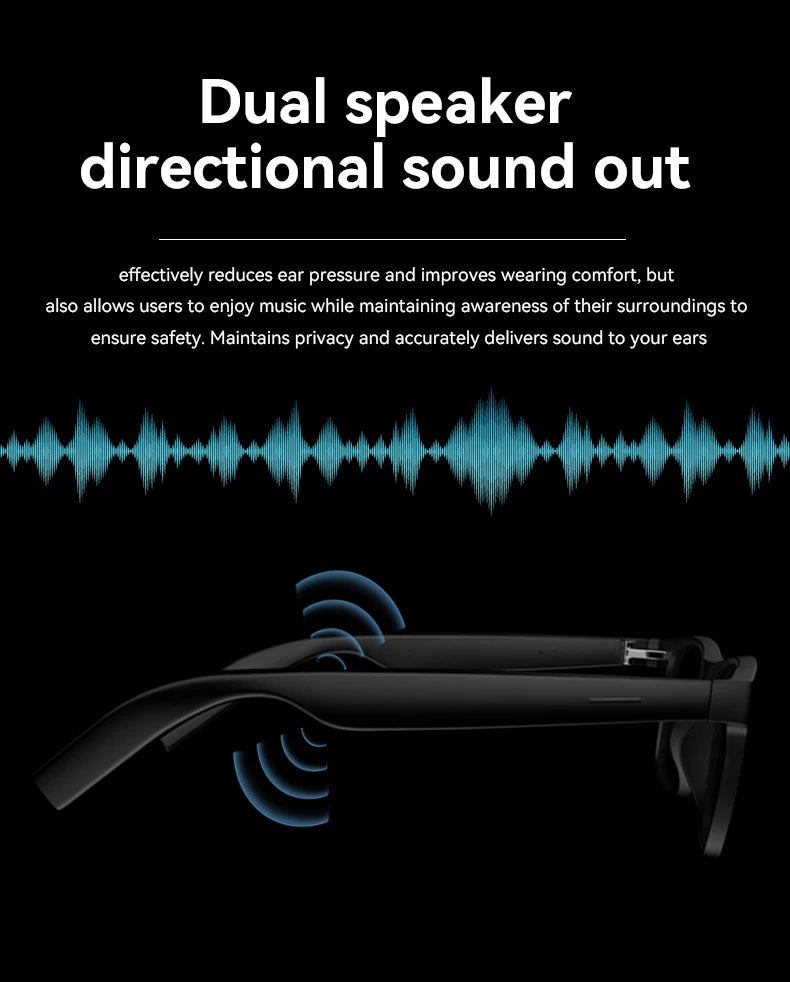 AI Smart Glasses 8K Remote Control Touch Photo Camera Recording Translator Voice Assistant Music Wireless Bluetooth Sunglasses