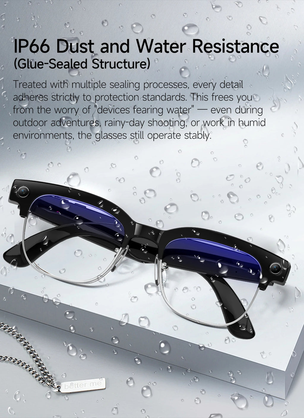 AI Smart Glasses with 800W Pixel Camera Photo Video Recording 120+Language Translation Sunglasses Men Women 2026 New Year's Gift
