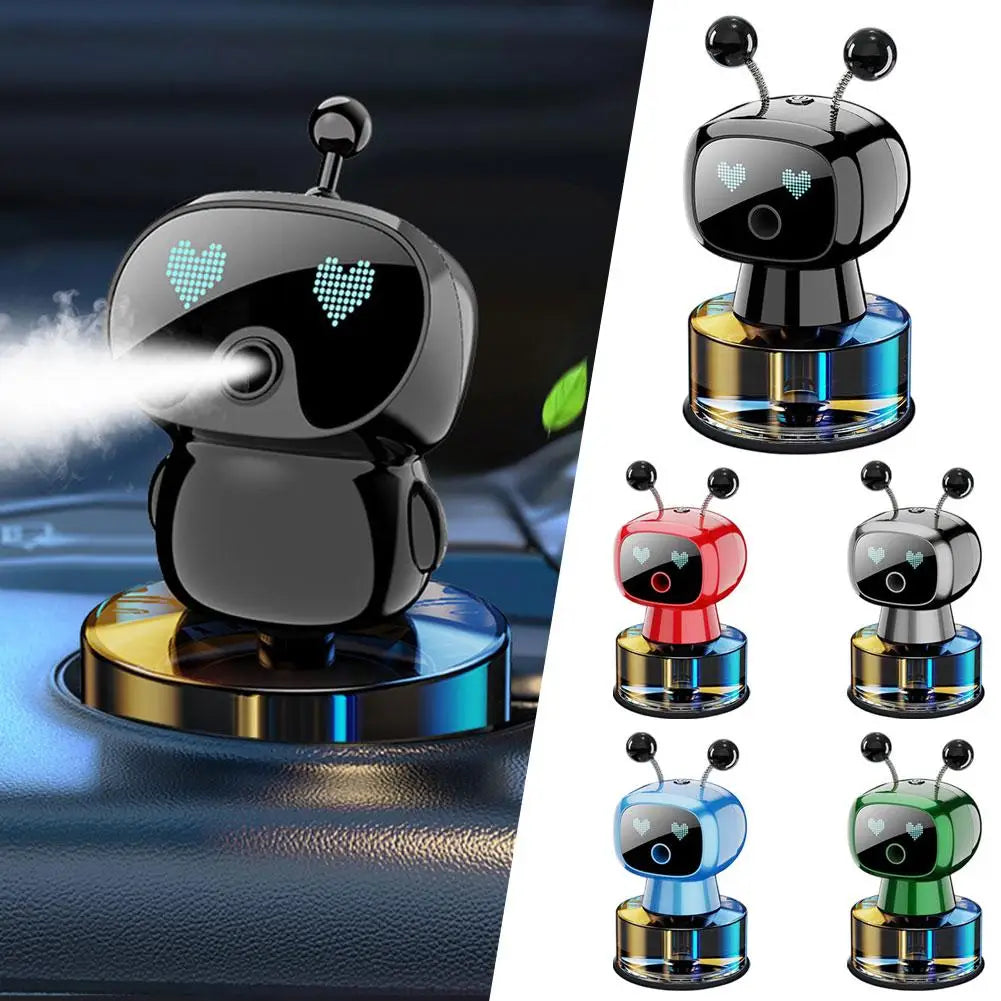 AI Smart Car Air Freshener Rechargeable Adjustable Cute Robot Smart Aromatherapy Diffuser Gift Car Accessories Interior