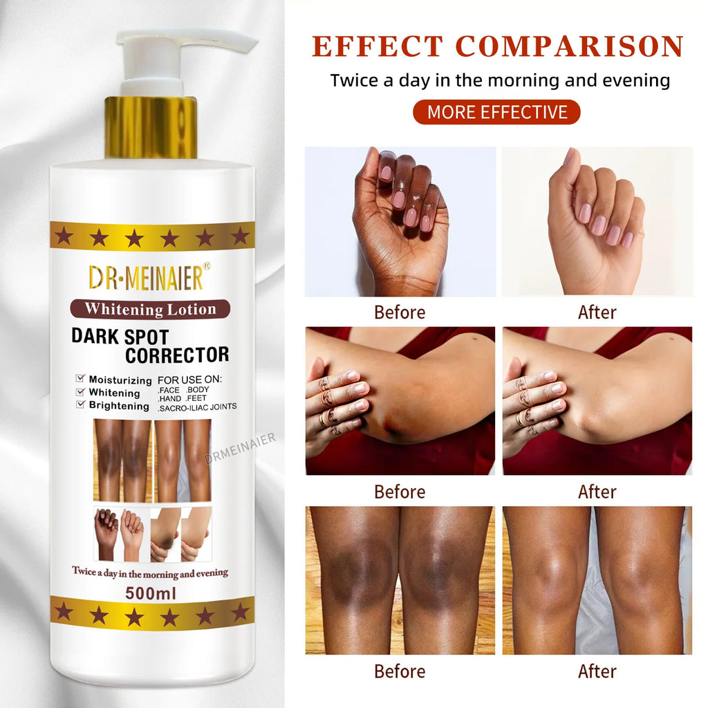 500ml Vegan Brightening Body Lotion, with AHA, Niacinamide, Moisturizing, Hydration, for All Skin Type, Radiant Skin Body Cream