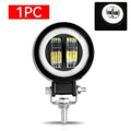 Car 3 Inch Round LED Work Light Spot Light Halo Angel Eye 12V 24V For Trucks ATV SUV Dirt Bike Motorcycles Healdight