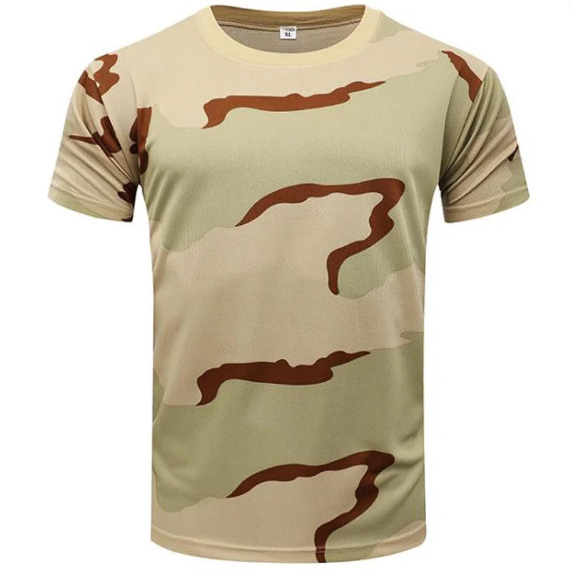 Summer Trend  Men's T-shirt Camouflage Short-sleeve Men's O-neck