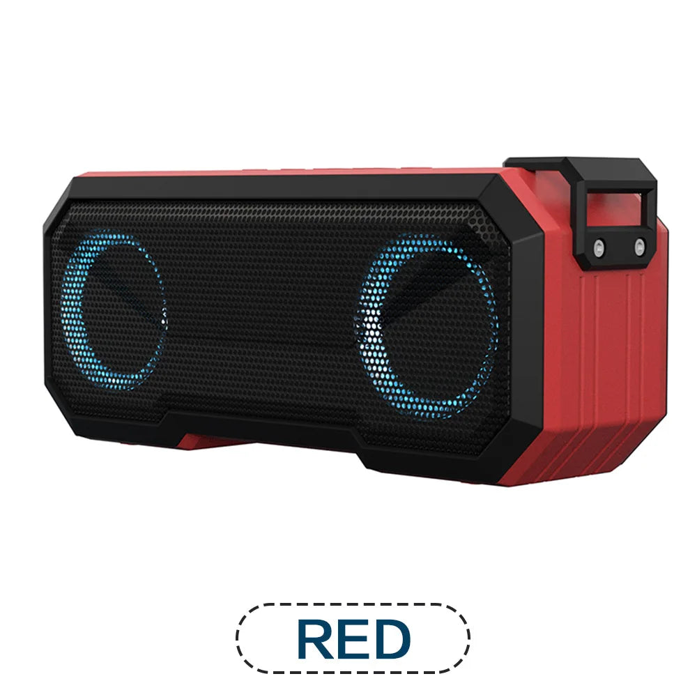 Portable Bluetooth Speaker Wireless TWS Stereo Bass IPX7 Waterproof Loudspeaker FM Radio 12H Playtime