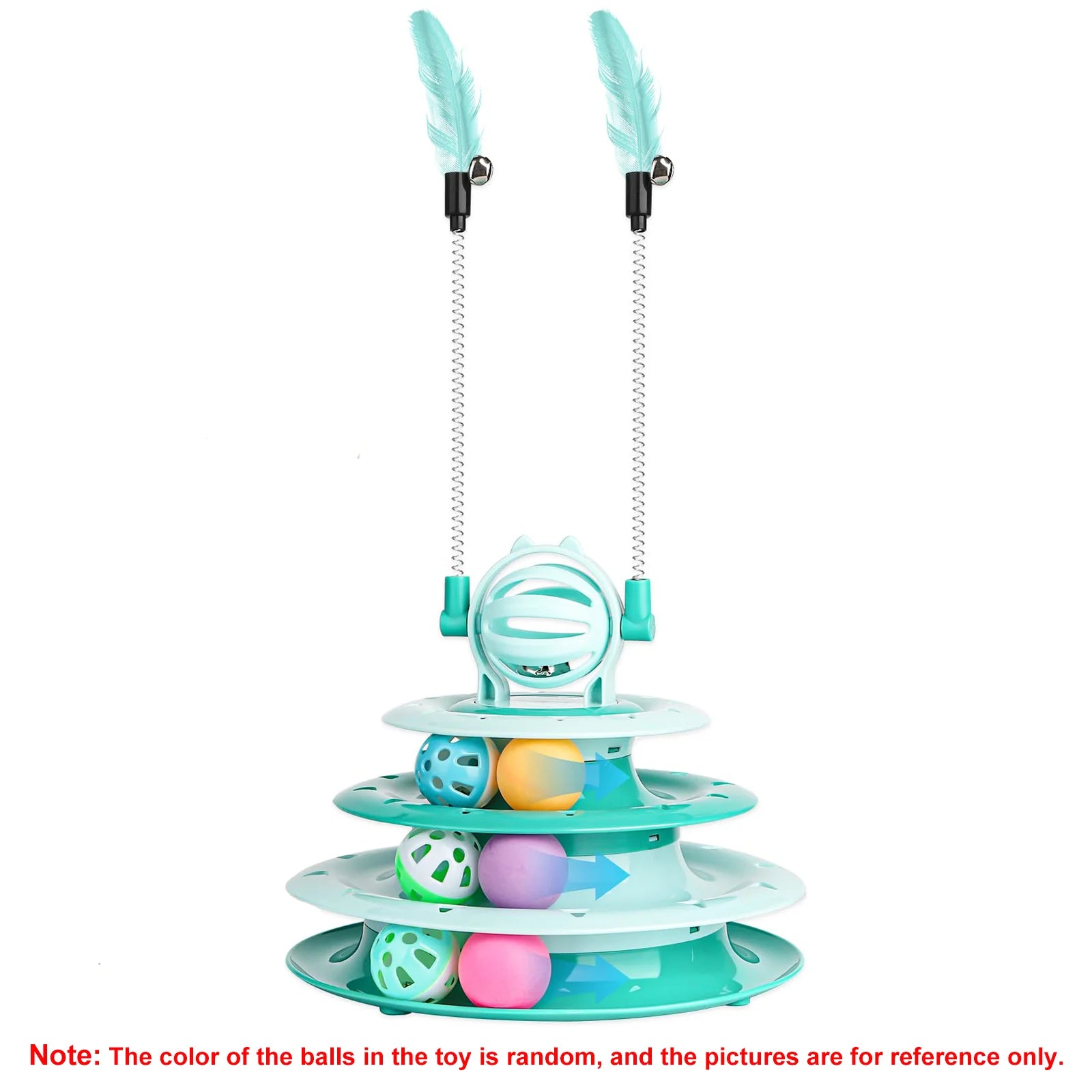 1pcs Indoor Cat Toys, Kitten Interactive Boredom Toys, Puzzle Toys With Ball Turntable Toys, Pet Sound Toys