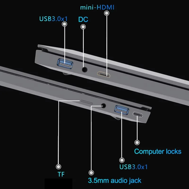 2026 15.6" Intel Core i9 9900U Laptop Computer PC Windows 11 Pro 16GB RAM 1TB 2TB SSD Laptops Office Fingerprint Unlock Game PC