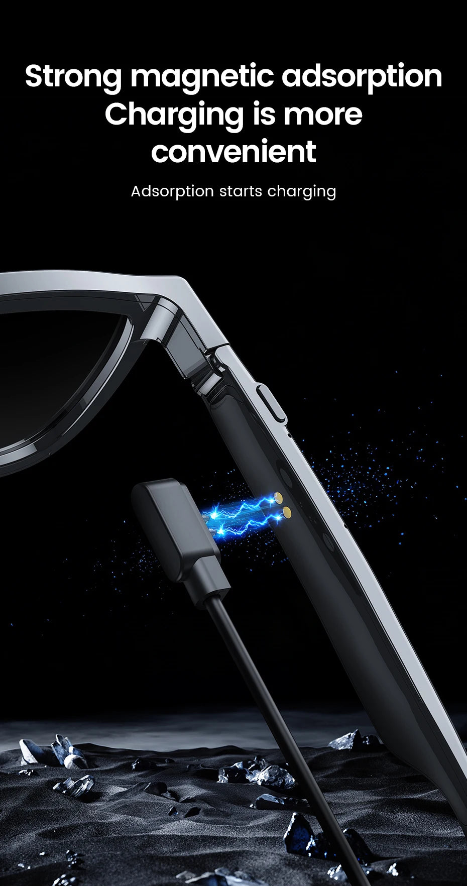 AI Smart Audio Glasses Touch To Color Changing 38g HD Call Sunglasses Noise-reducing Music Play AI Audio Glasses Men Women