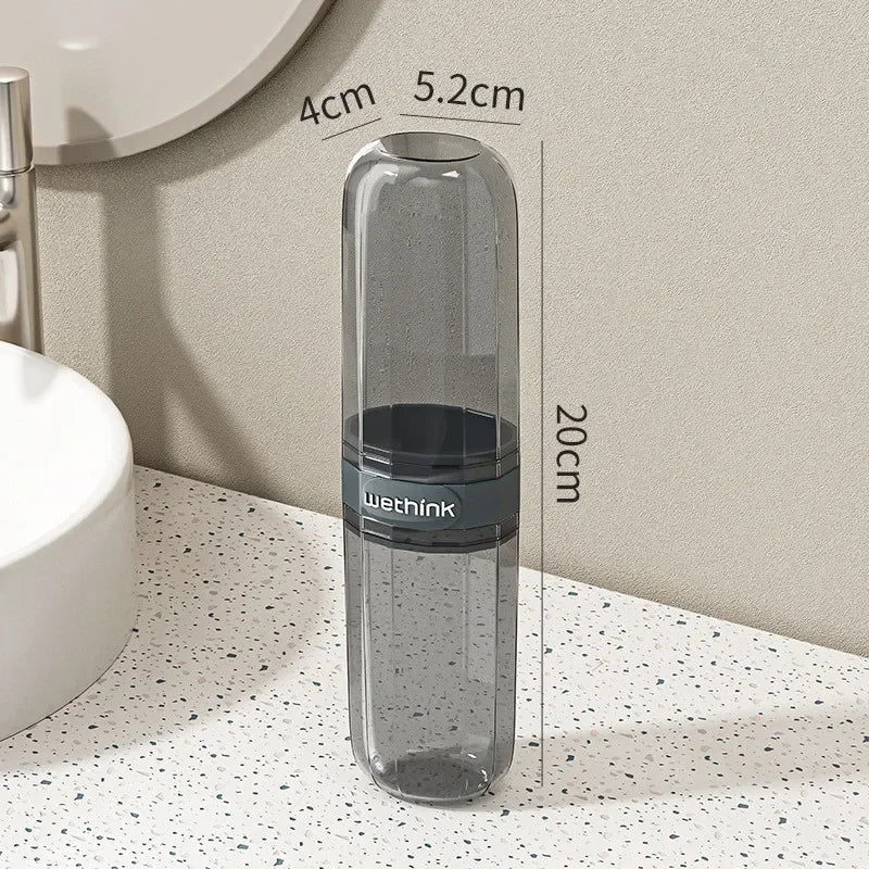 Toothbrush Travel Containers Transparent Portable Toothbrush Case Outdoor/business Trip/travel Acessories