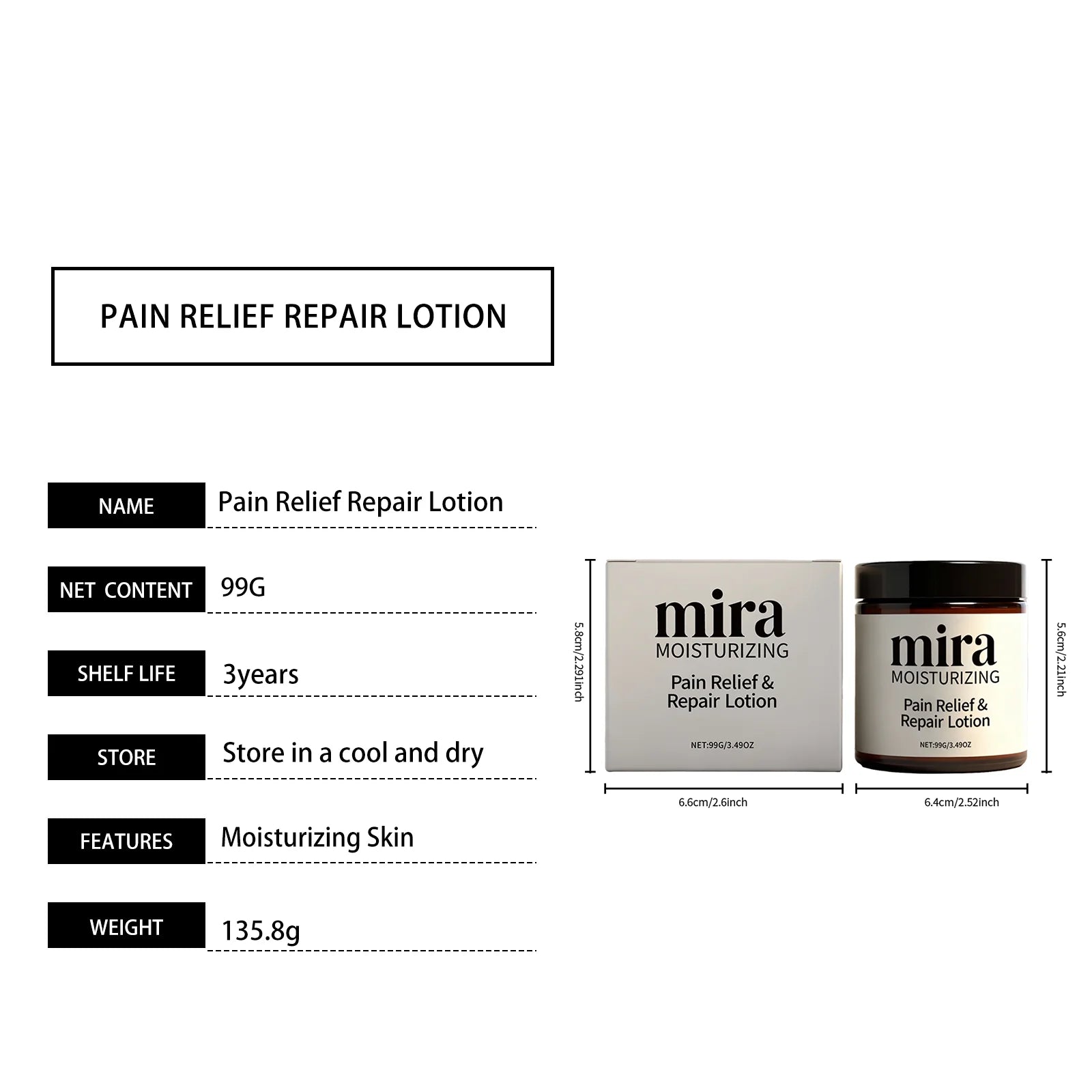 Moisturizing Body Lotion  Relieve Tightness Soothe Sensitive Skin