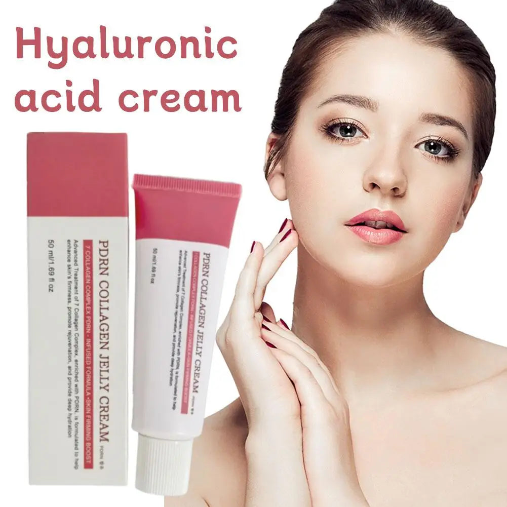 Korean PDRN 7 Collagen Complex Jelly Cream - Anti-wrinkle Firming Plumping Moisturizing Repair Regeneration Facial Skin Care
