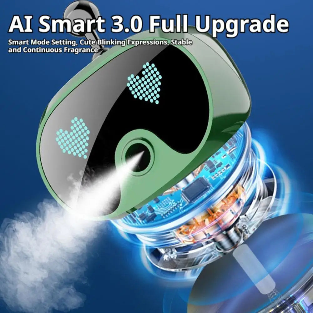 AI Smart Car Air Freshener Rechargeable Adjustable Cute Robot Smart Aromatherapy Diffuser Gift Car Accessories Interior