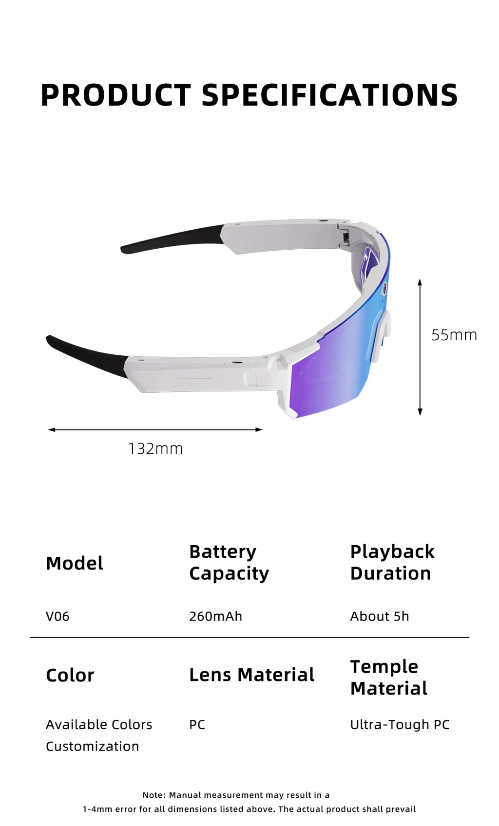 2026 New AI smart shooting&recording glasses with 800W camera, HD anti-shake bicycle riding shooting artifact, windproof goggles