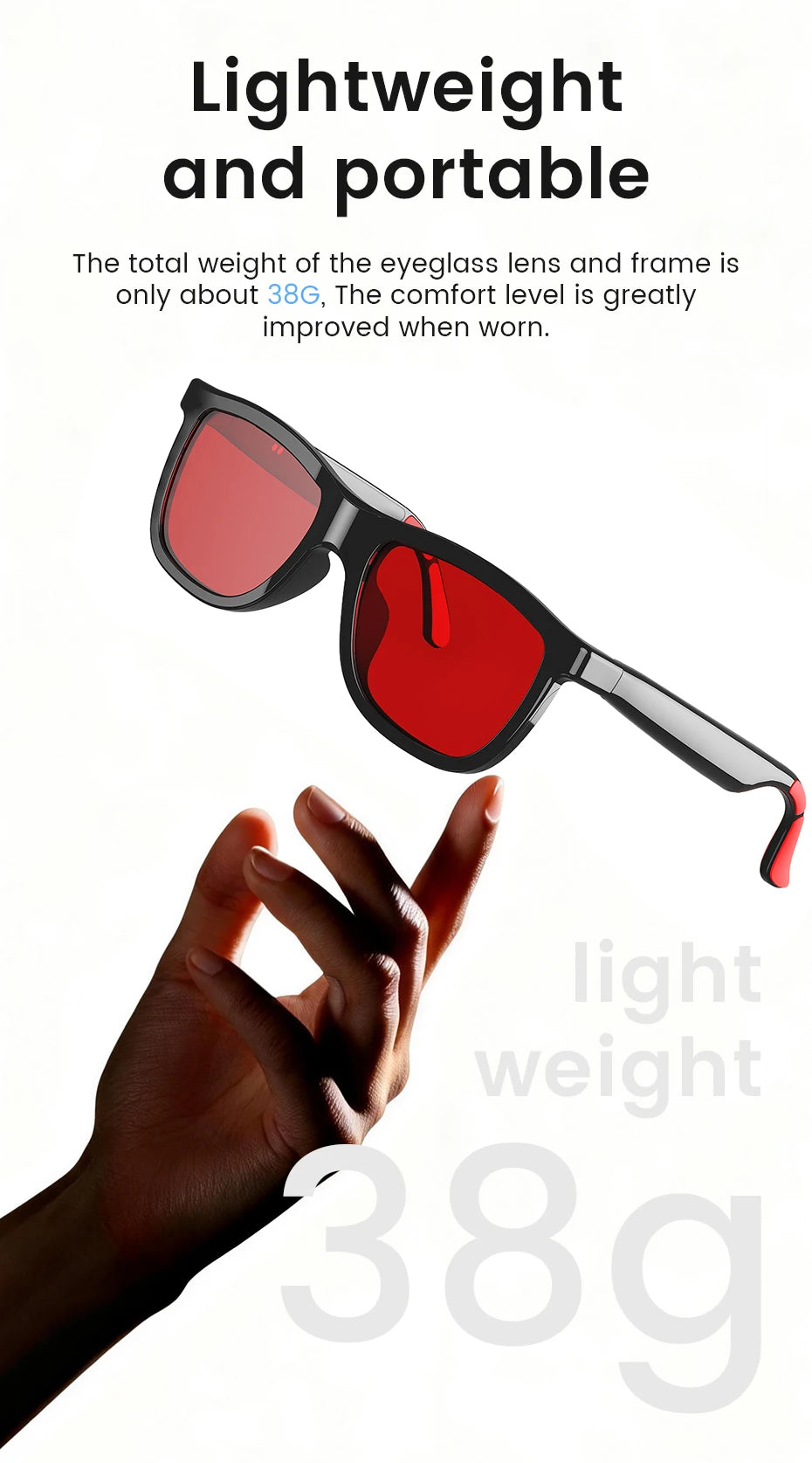 2026 AI Smart Glasses Touch Color-change  Electrochromic Lens AI Translation ChatGPT BT Call Dual-mic Music Audio Sunglasses Men