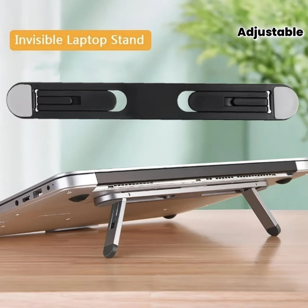 1 portable laptop stand, foldable laptop support, adjustable laptop stand, durable PP material