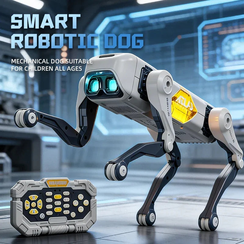 NEW AI RC Smart Robot Dog, Voice & APP Control, Programming, Dancing, Singing, 1200mAh Battery，for Kids Gift & Companion