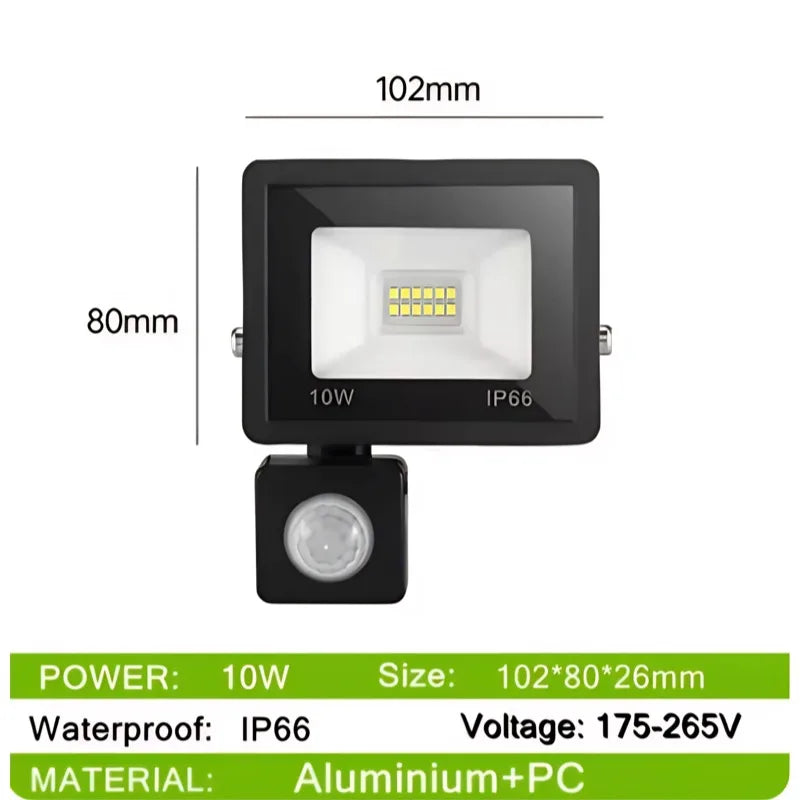 Solar Flood Lights 50-500W Solar Powered Spotlight Outdoor Waterproof IP67 Villa Street Lighting Adjustable Angle Remote Control