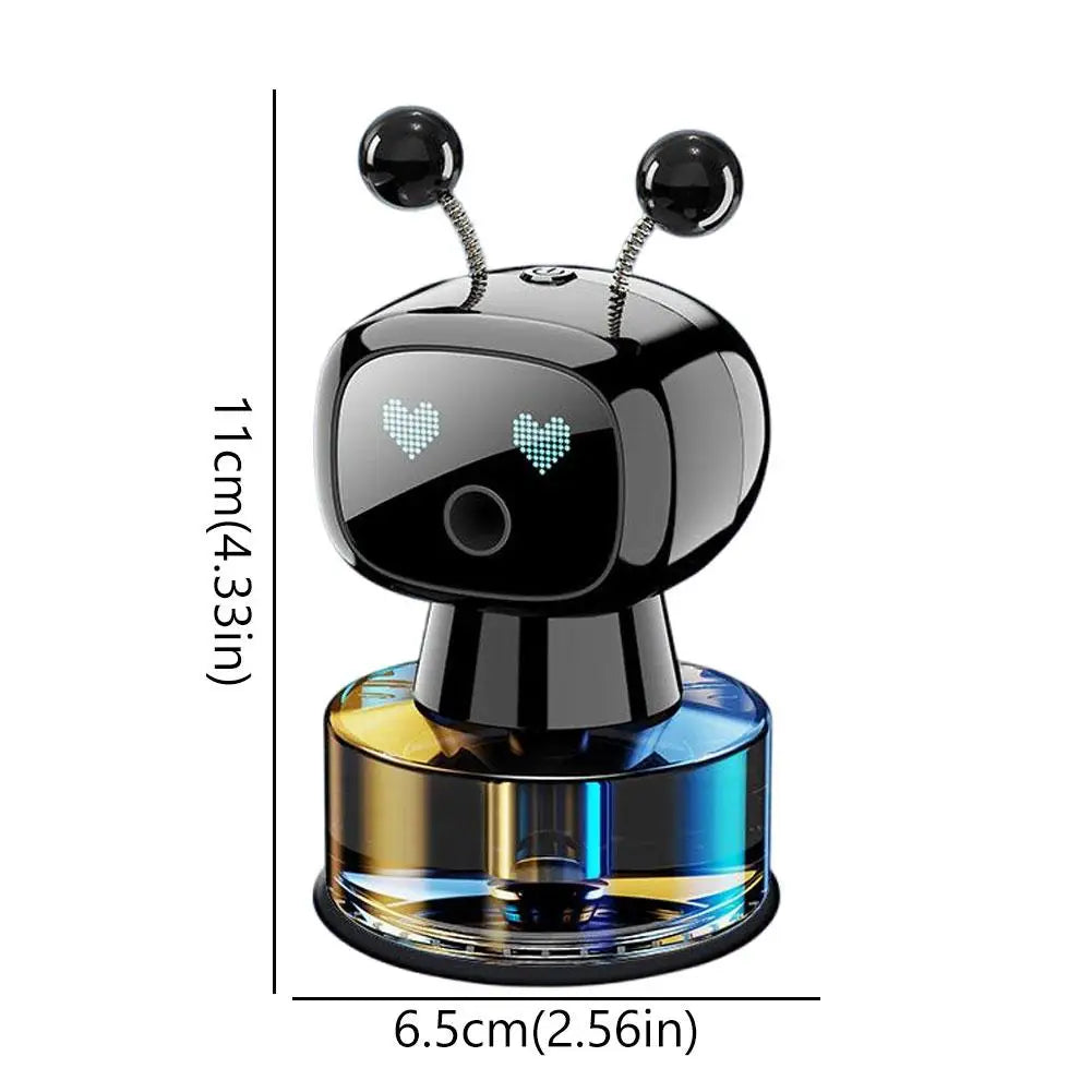 AI Smart Car Air Freshener Rechargeable Adjustable Cute Robot Smart Aromatherapy Diffuser Gift Car Accessories Interior