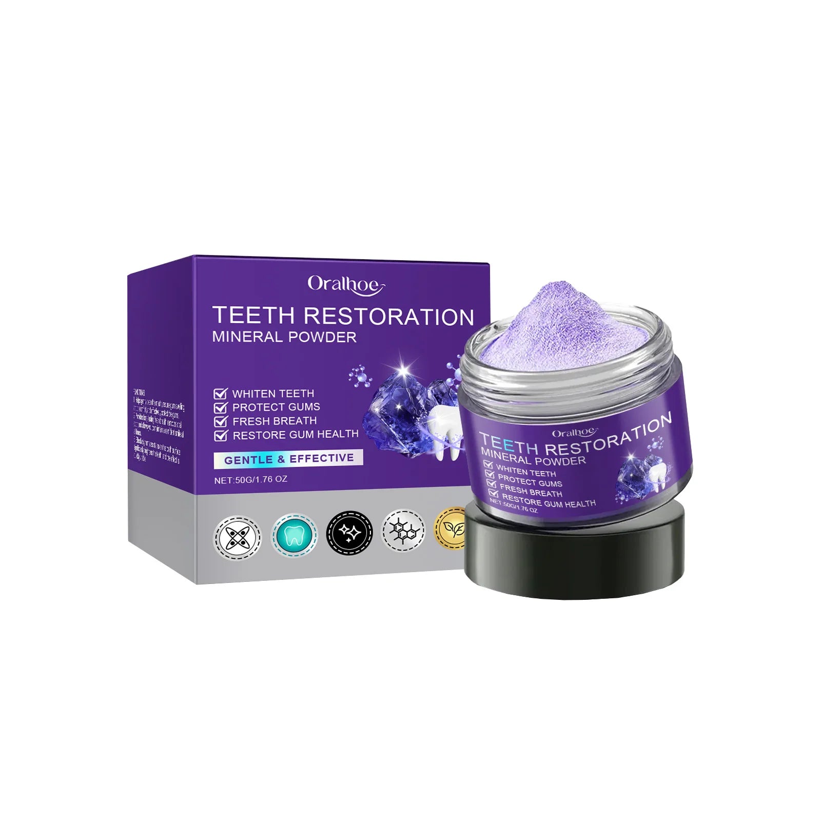 Whitening Purple Toothpaste Dental Color Corrector