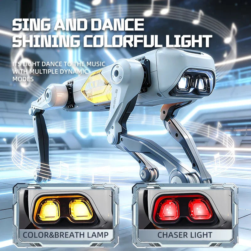 NEW AI RC Smart Robot Dog, Voice & APP Control, Programming, Dancing, Singing, 1200mAh Battery，for Kids Gift & Companion
