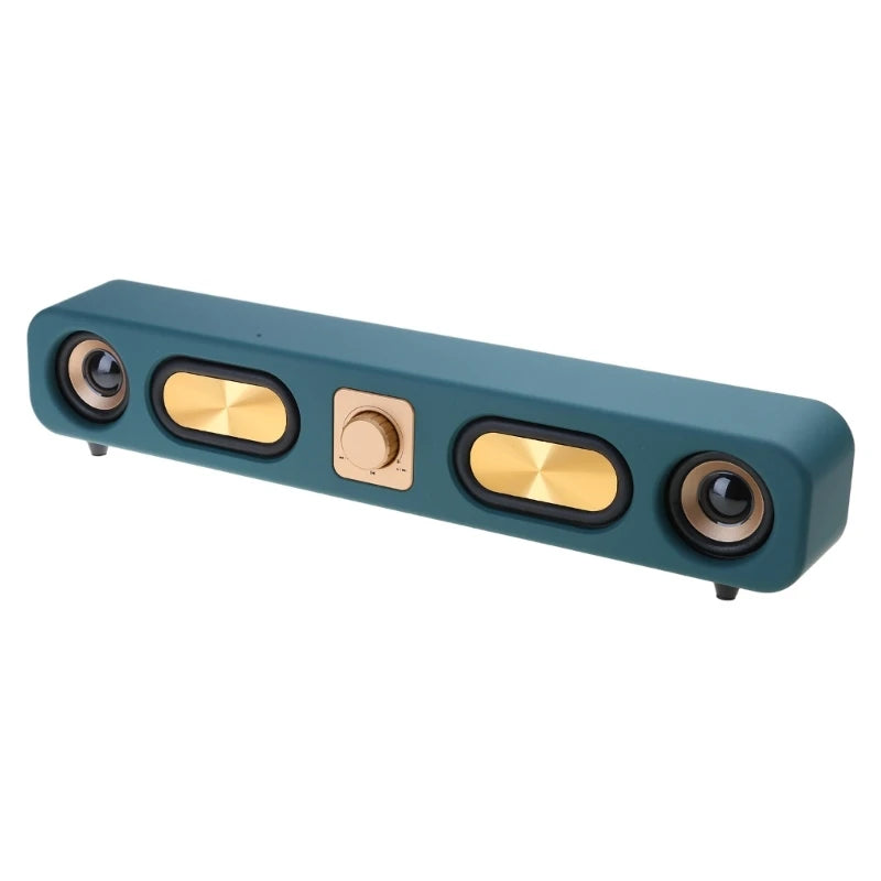 Bluetooth-compatible Speakers Wireless Sound Bar Speakers for Desktop Speakers Corded USB Connection for Monitors