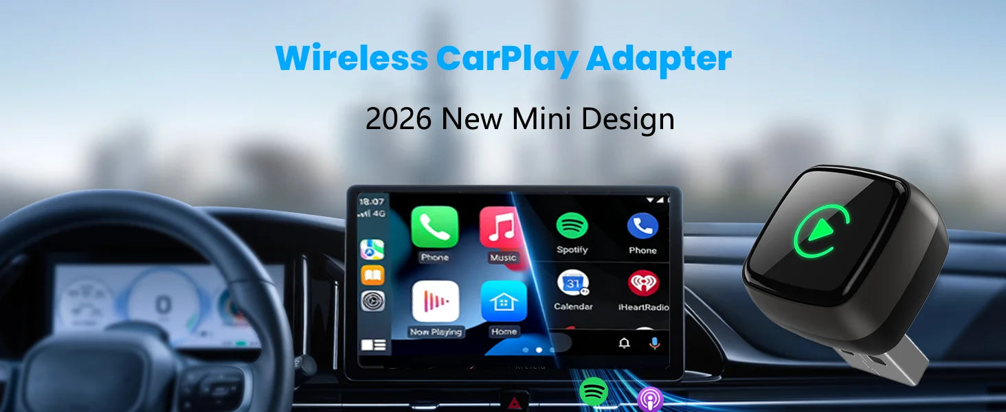 Smart 2in1 AI Box For Car With Wired CarPlay Car Intelligent Systems Wireless CarPlay Dongle Wireless Android Auto Adapter