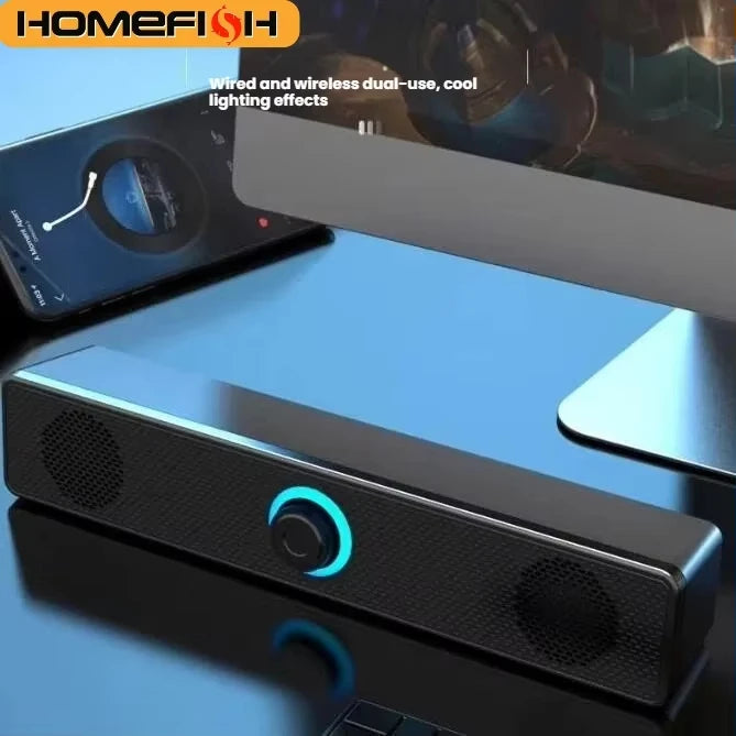 Bluetooth 4D Surround Speaker Home Theater Sound System Computer Soundbar For TV Subwoofer Wired Stereo Strong Bass