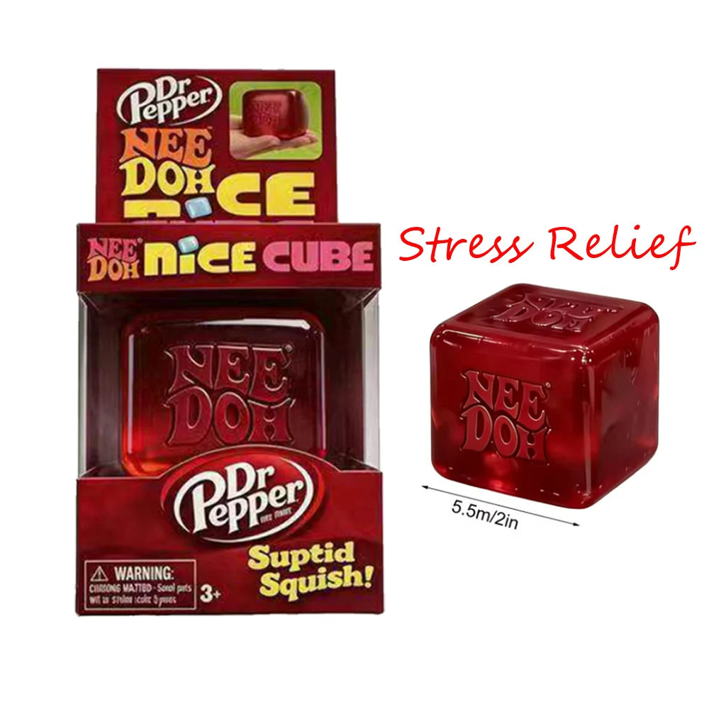 Squishies NeeDOH Model Soft Squishy Toy Nice Cube Sensory Stress Reliever Fidget Tool for Anxiety for Adults & Kids Premium
