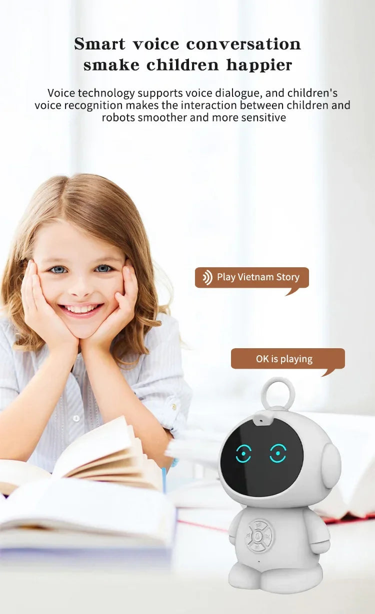 New Smart AI Robot WiFi Early Education Toys for Children Speech Recognition & Voice Interactive Educational Learning Machine