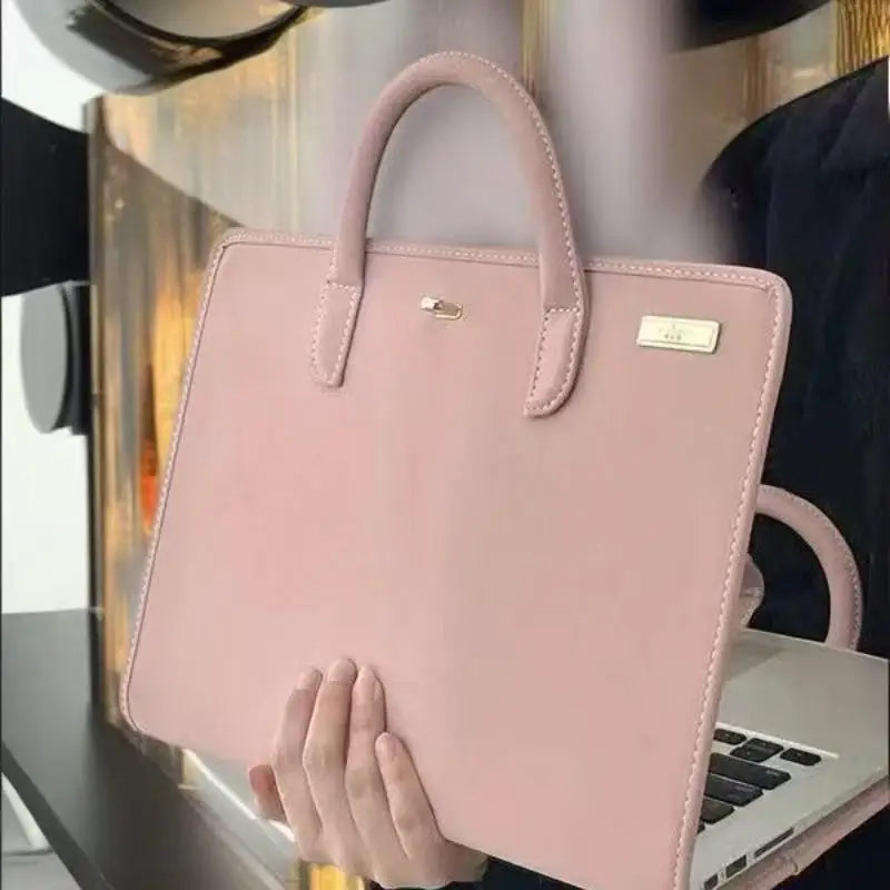 Computer bag and computer protective case, laptop handbag, pink girlish style