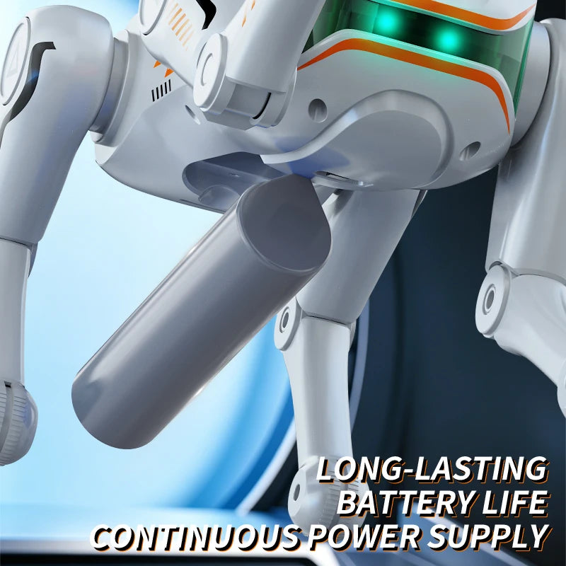 Intelligent AI machine dog dialogue programming remote control bionic dog cool special effects remote control robot toy gift