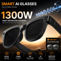 AI Smart Glasses 2026 New Model Built in 1300W HD Pixel Al Recognition AI Translation 320mAh Battery Wireless Calling Function