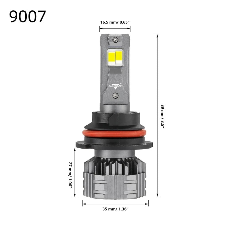 AUXBEAM 110W LED Headlight Bulbs H4 H7 H11 H13 9005 9006 9007 9012 6500K LED Bulbs Canbus Headlamp Bulbs