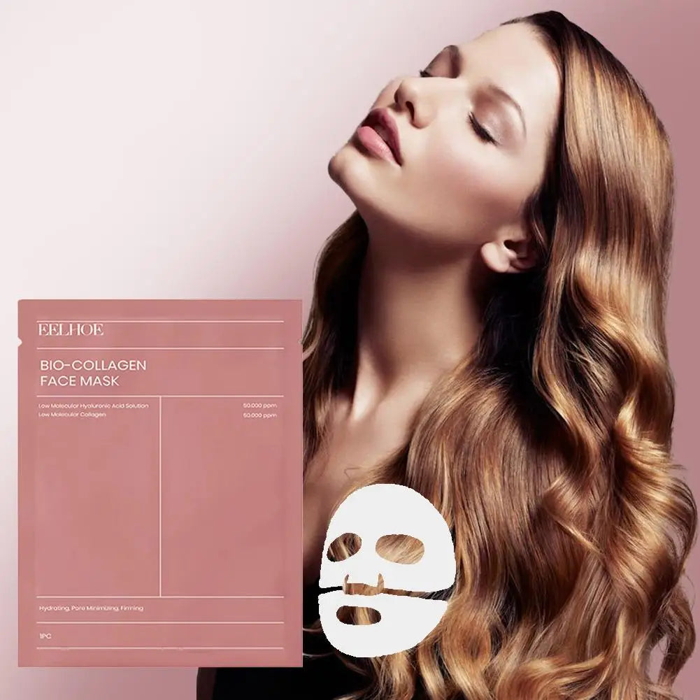 Bio-Collagen face Mask Hydrating Overnight Hydrogel Moisturizing Facial Mask VC Whitening Anti aging Skincare 1/2/5pcs