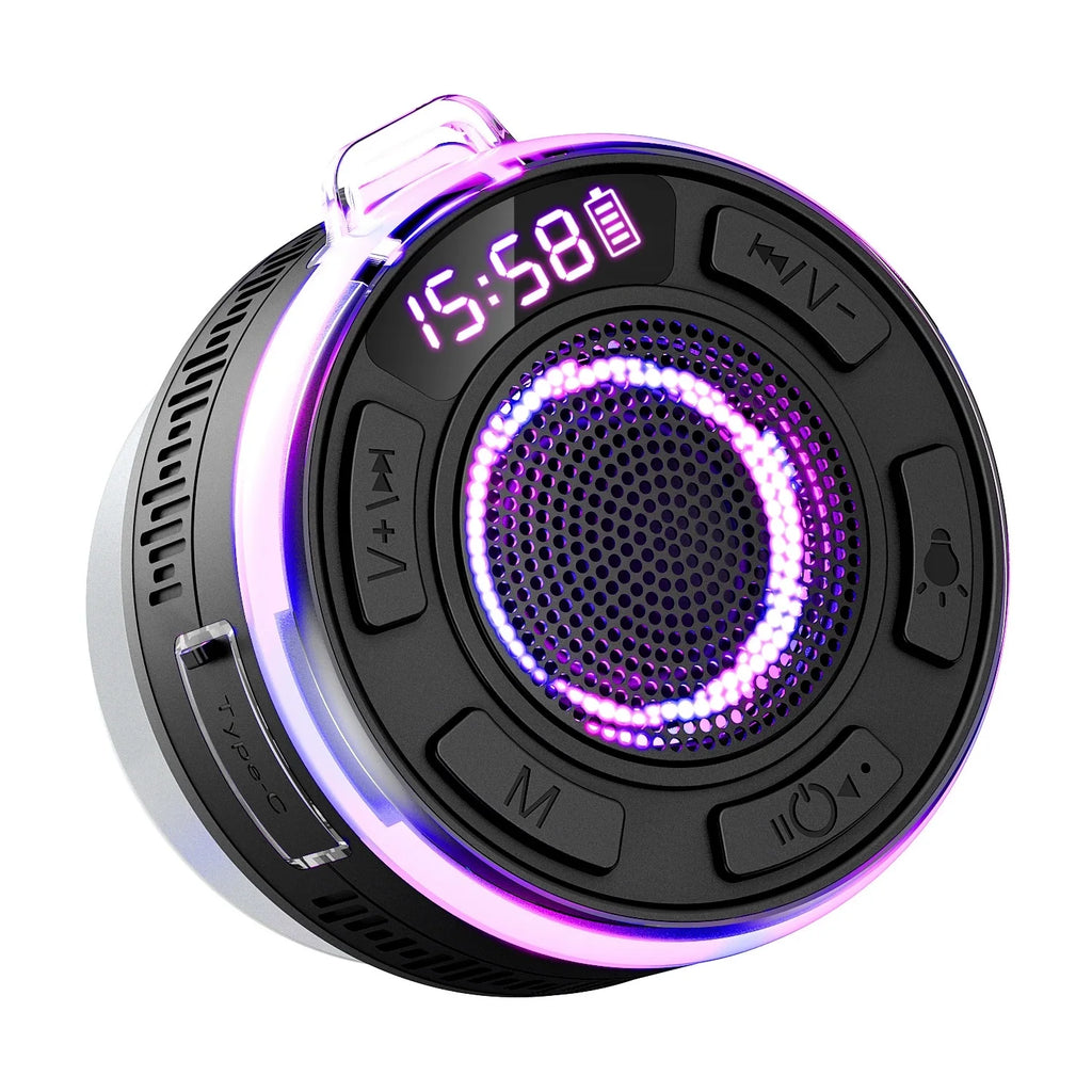 s3 Bluetooth Shower Speakers subwoofer Wireless Speaker S5 IPX7 Waterproof ENC Speakers IPX7 Waterproof Built-in Mic 10 hours
