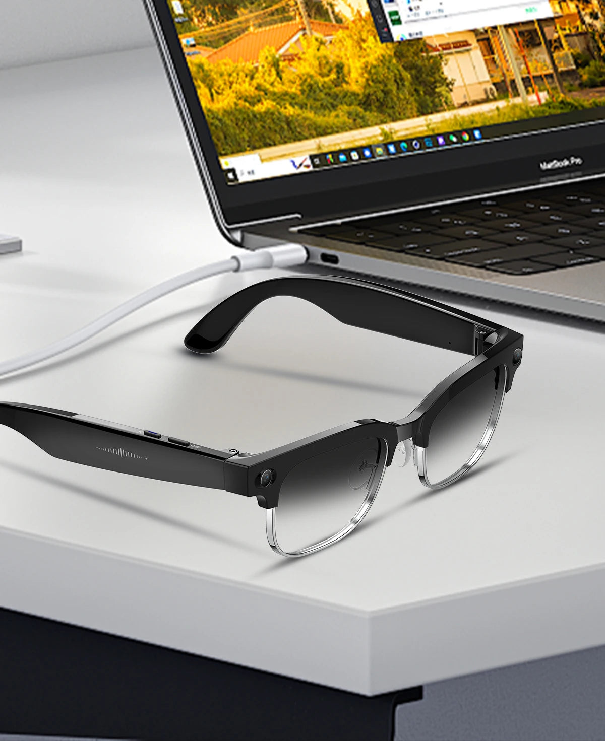 AI Smart Glasses with 800W Pixel Camera Photo Video Recording 120+Language Translation Sunglasses Men Women 2026 New Year's Gift