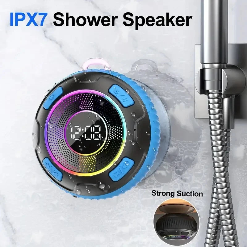s3 Bluetooth Shower Speakers subwoofer Wireless Speaker S5 IPX7 Waterproof ENC Speakers IPX7 Waterproof Built-in Mic 10 hours