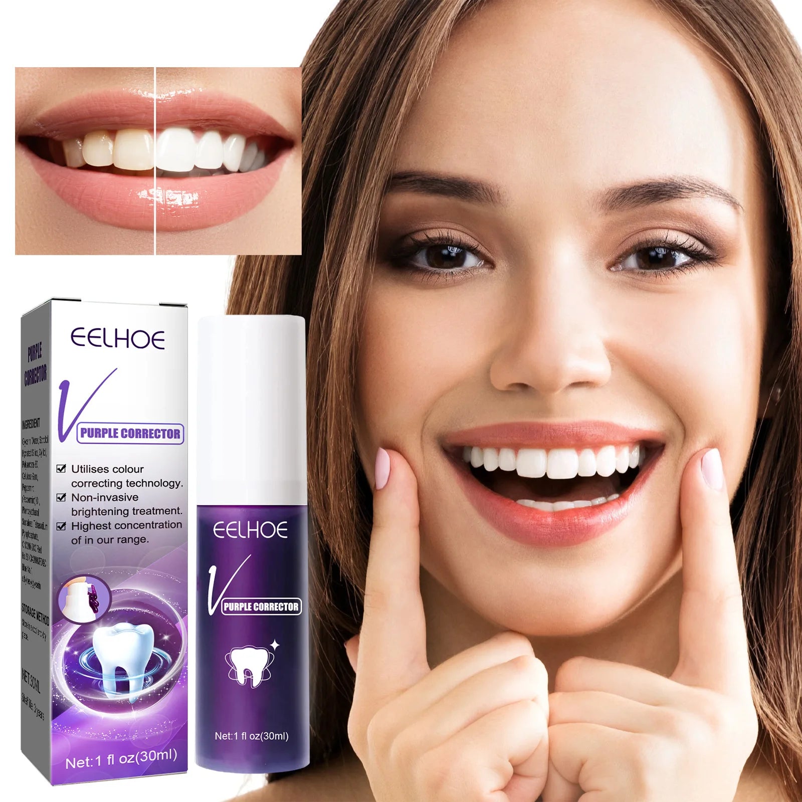 Whitning Toothpaste Freshen Breath Remove Stains Oral Hygiene Clean