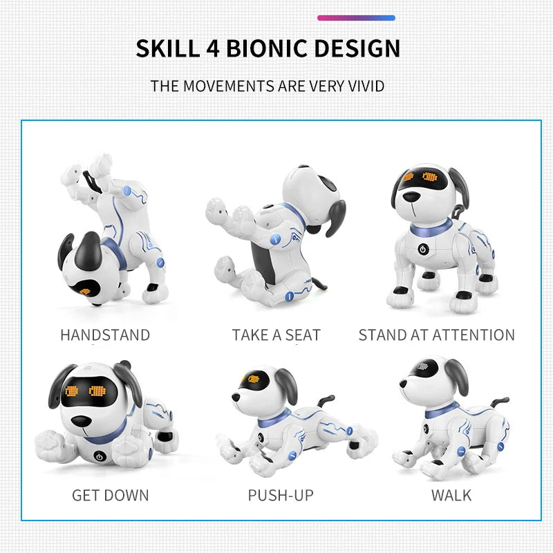 Children's AI Intelligent Pet Dog Intelligent Programming Voice Touch Sensing Mechanical Dog Robot Perfect Children's Gift