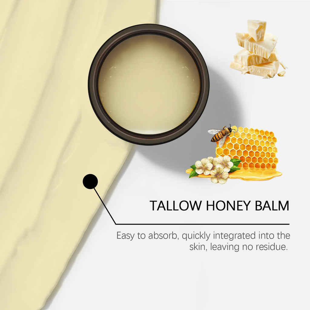 Beef Tallow Honey Moisturizer Cream Nourish Hydrating Brighten Face Body Lotion Gentle Skin Rejuvenation Balm Korean Cosmetics