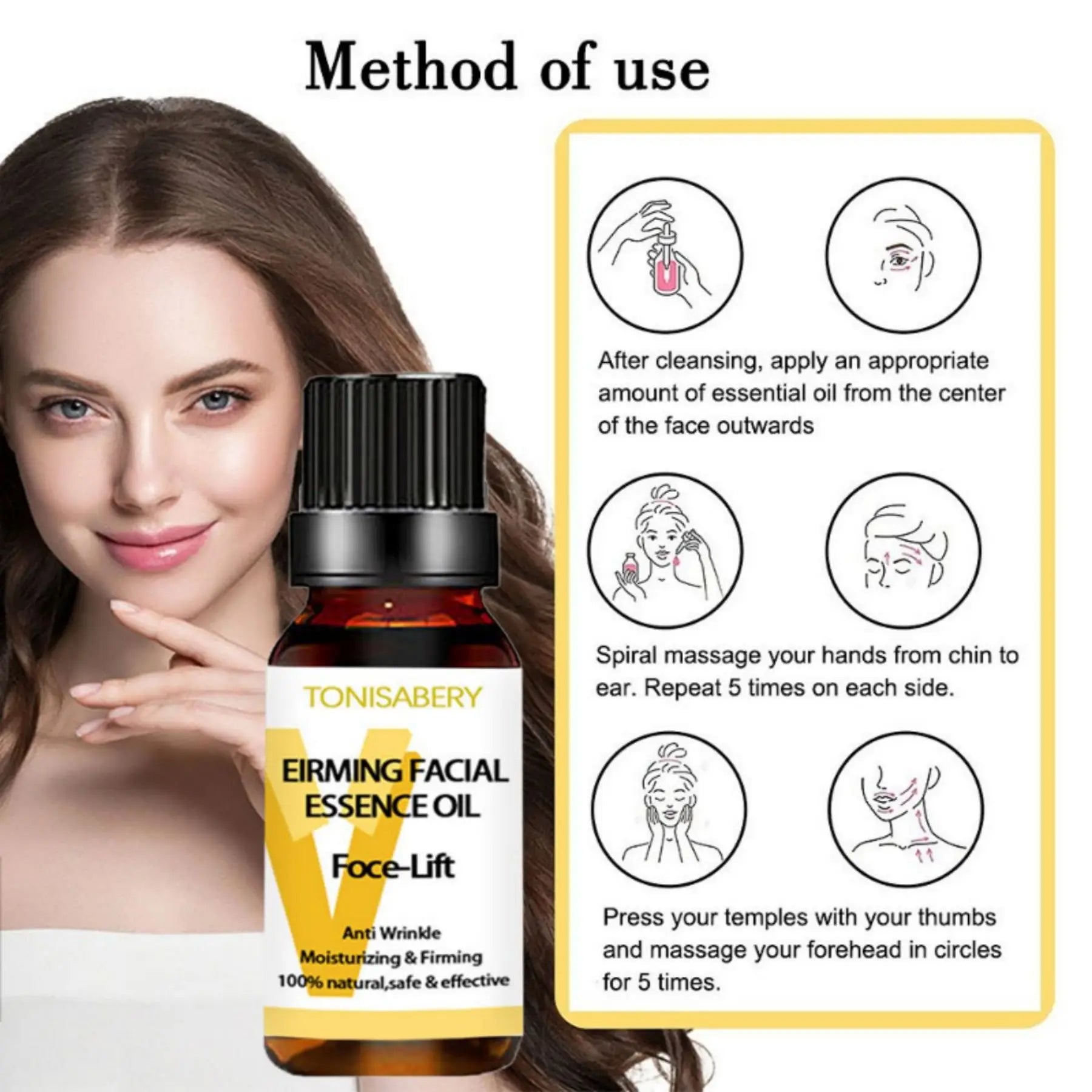 Anti Wrinkle Essence Instant Slimming Face Oil V Face Essential Oils Lifting Firming Thin Nourish Powerful Facial Skin Care
