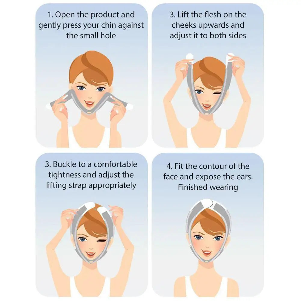 Facial Sculpting Tool For Men Full Face Lifting V-Face Bandage Lifting Improvement Of Nasolabial Folds Double Chin Sleep Mask