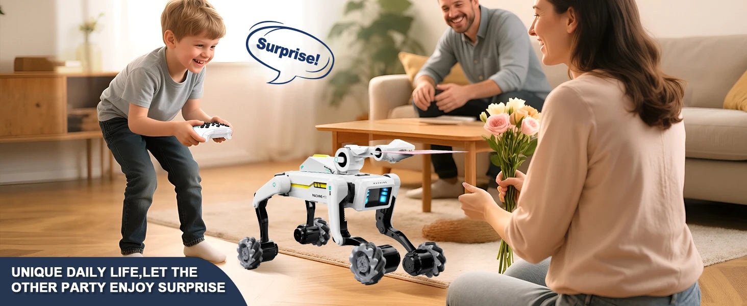 AI Simulation Robot Dog Intelligent Machine Dog Voice Command APP Control Programming Interactive Performs Acrobatics Robot Dog