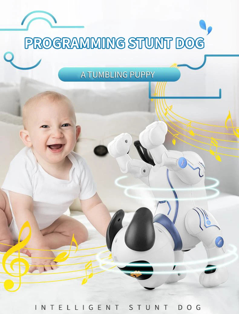 Children's AI Intelligent Pet Dog Intelligent Programming Voice Touch Sensing Mechanical Dog Robot Perfect Children's Gift