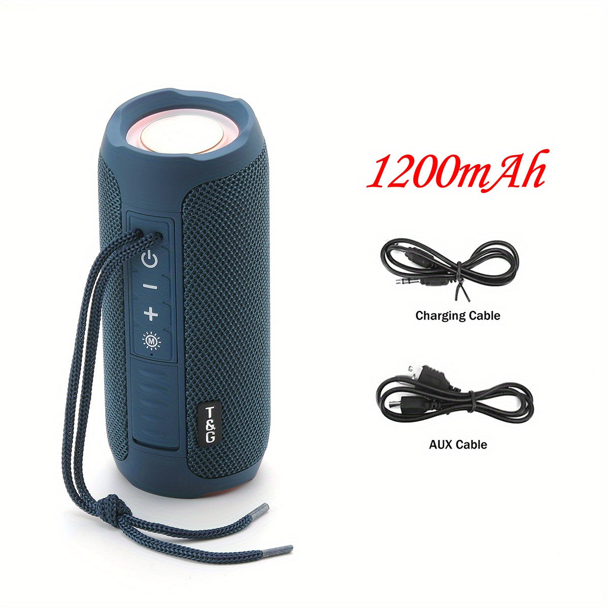 T&G227 Wireless Bluetooth Speakers Portable BT Speaker With Stereo Sound & IPX6 Waterproof Showerproof For Party Beach Camping