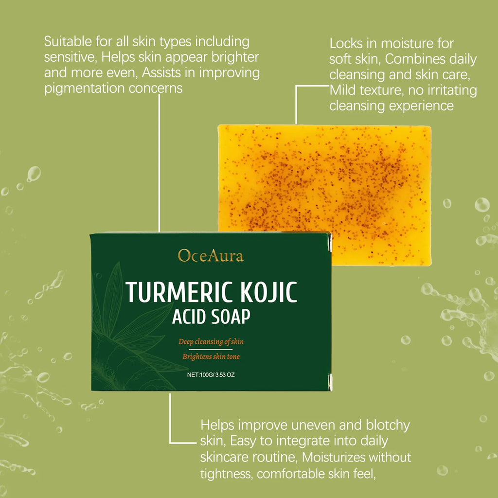 Turmeric  Soap Deep Hydration Brightening  Soft Smooth  Skin Lightening Soap 100g