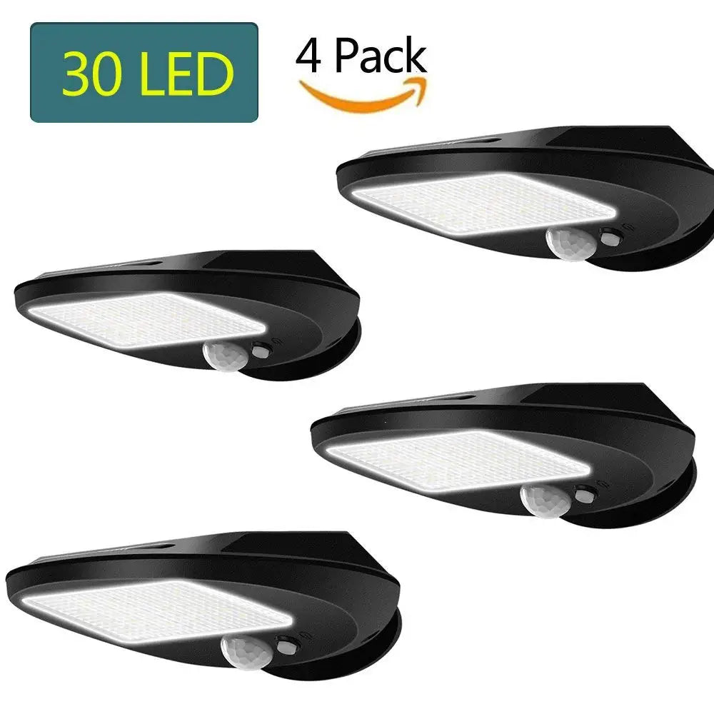Solar Wall Lamp 3.7V 1.2W 300lm Long Lifespan Weather Resistant Outdoor Lighting for Gardens Garages Patios