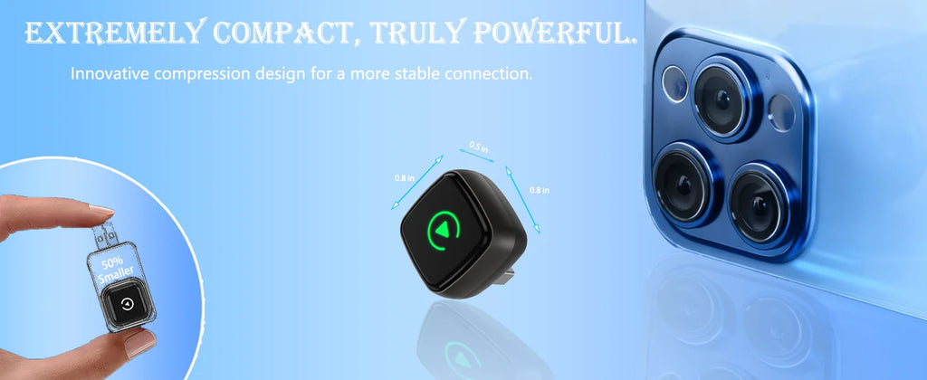 Smart 2in1 AI Box For Car With Wired CarPlay Car Intelligent Systems Wireless CarPlay Dongle Wireless Android Auto Adapter