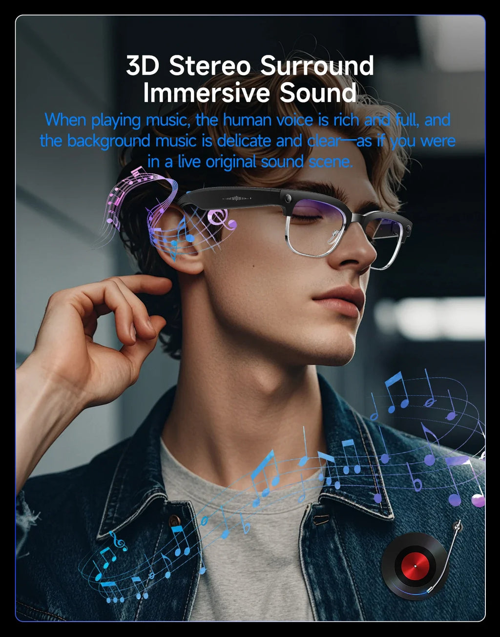 AI Smart Glasses with 800W Pixel Camera Photo Video Recording 120+Language Translation Sunglasses Men Women 2026 New Year's Gift