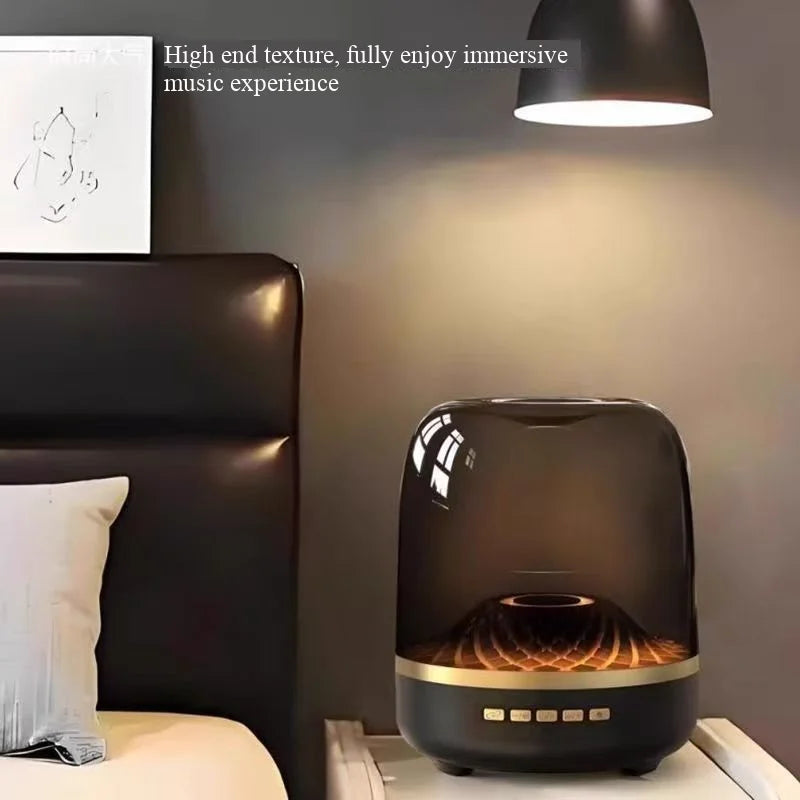 Wireless Bluetooth speaker, household desktop audio, voice control, glass-like smart subwoofer