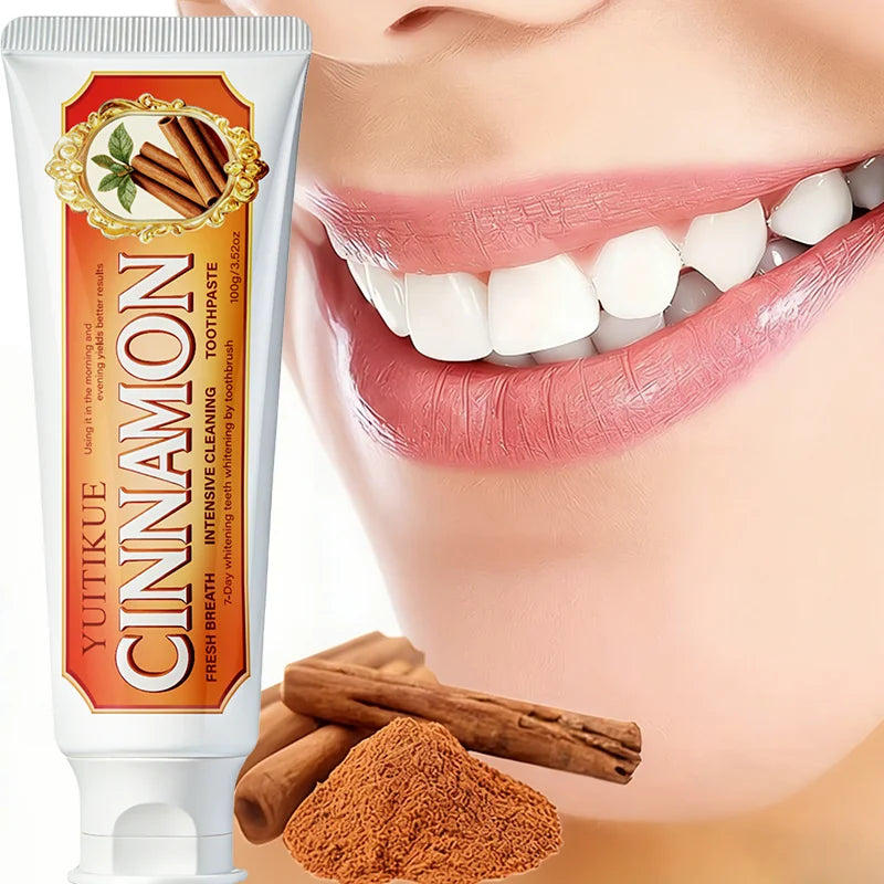 Cinnamon Toothpaste - Gentle Cleansing, Gum Protection & Fresh Breath for Healthy Teeth